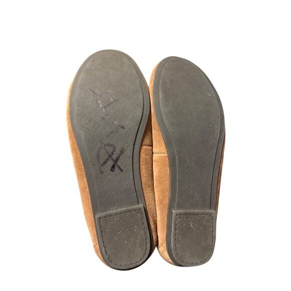 Vionic Womens Suede Ballet Flats With Bow Detail Casual Shoes Size 6.5 Tan - Picture 5 of 7